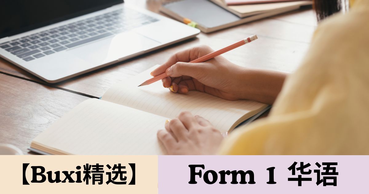 【Buxi精选】2026 国中中一 华语 Tingkatan 1 Bahasa Cina